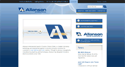 Desktop Screenshot of allanson.com